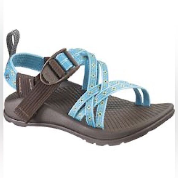 Chaco ZX1 ECOTREAD ROCKSTAR boy girl blue hiking water summer sandals youth 2 - Picture 1 of 7